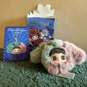 🎭✨ MayMei x TopToy – Crazy Circus “Patchwork Puppeteer” Plush Pendant